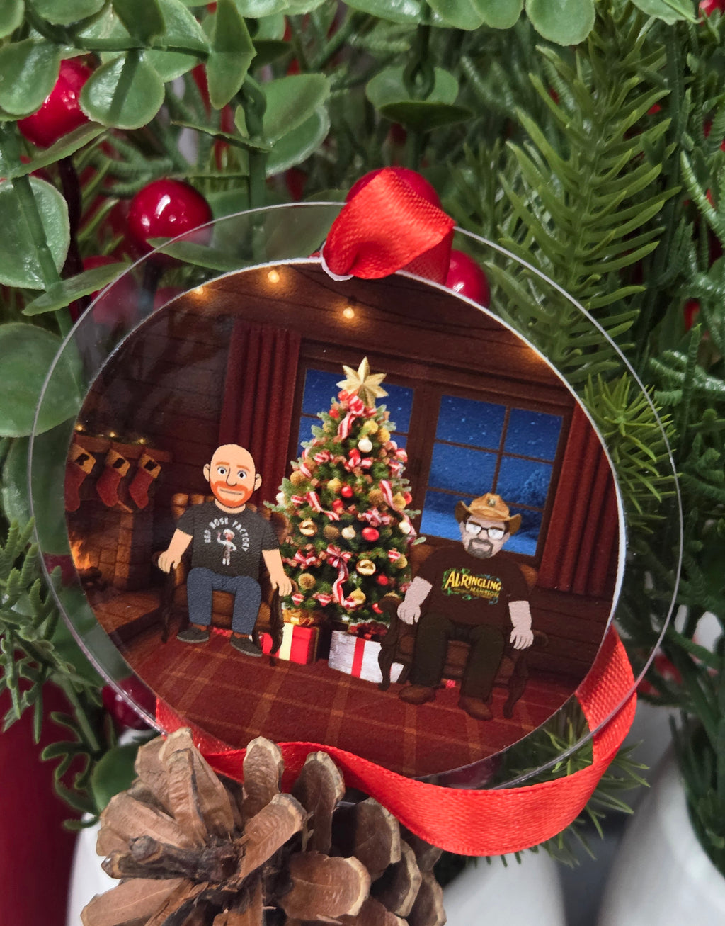 Off the rail podcast Christmas ornament SHIPS OUT ON DECEMBER 1ST