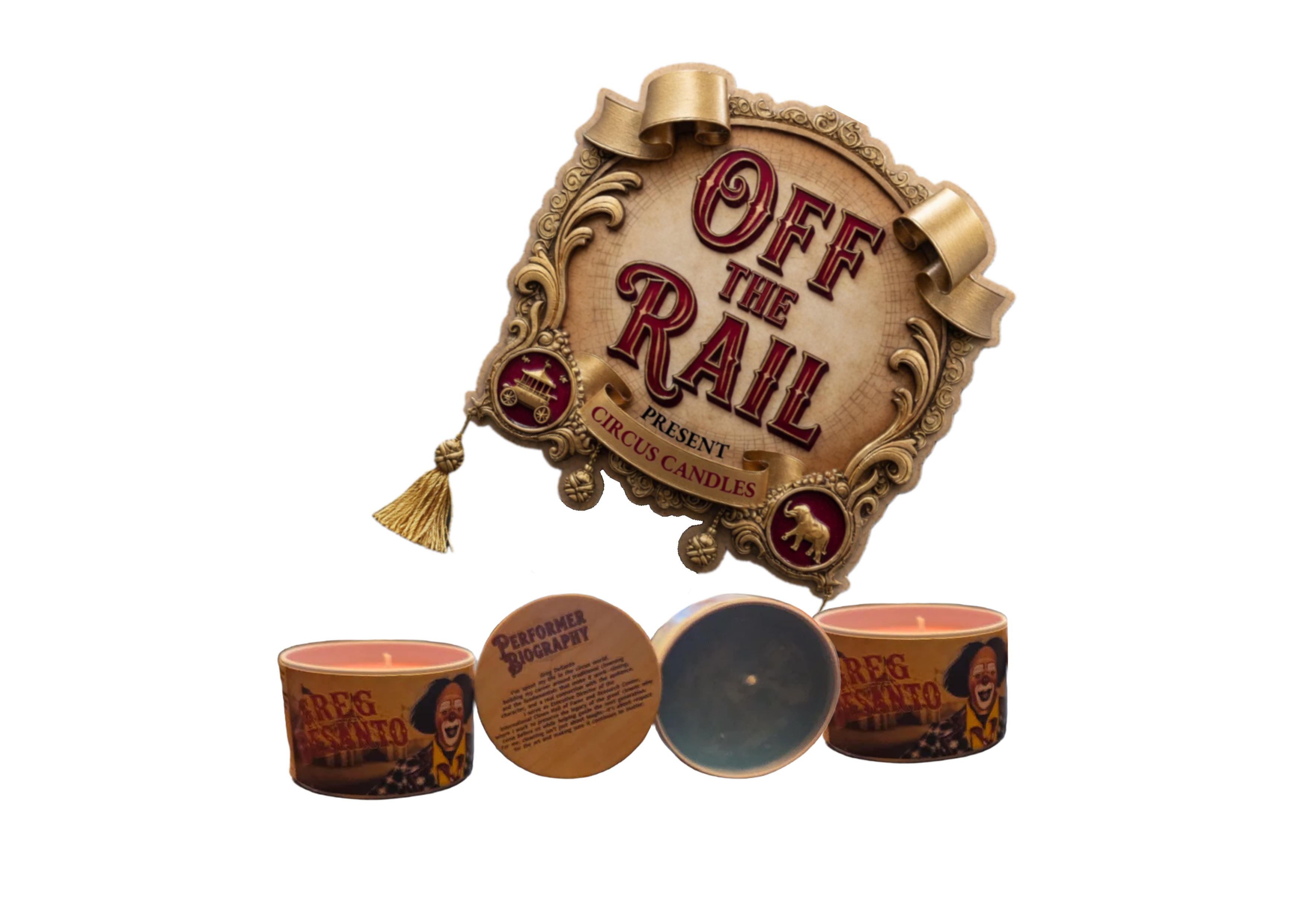 Circus Candles- Pre-order ships out May 31st- GREG DESANTO