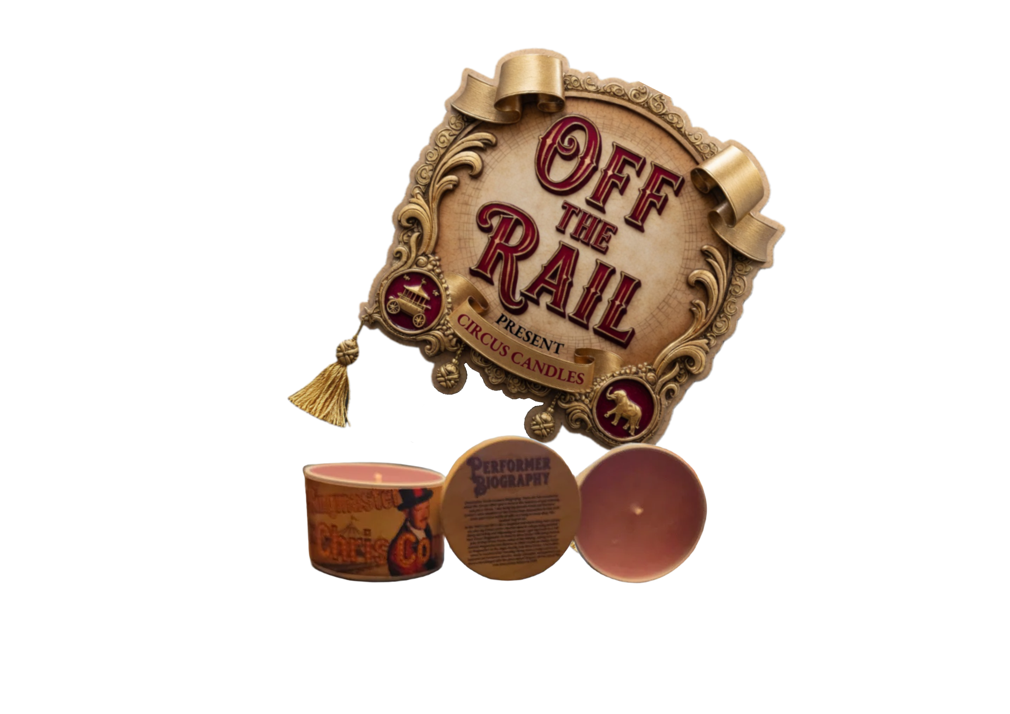 Circus Candles- Pre-order ships out May 31st-  RINGMASTER CHRIS CONNORS