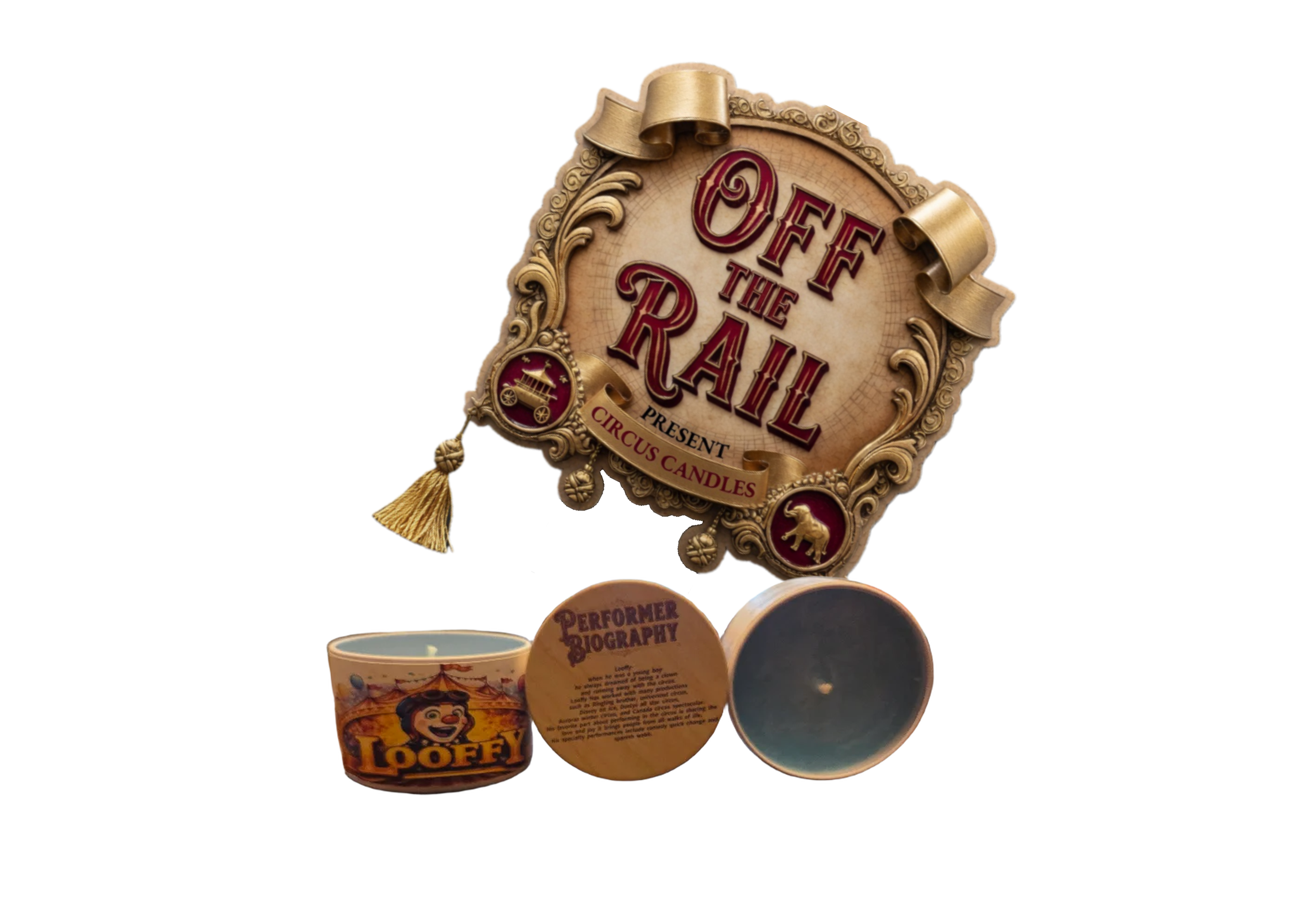 Circus Candles- Pre-order ships out May 31st-  Looffy