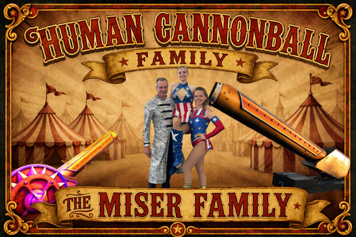 Circus Candles- Pre-order ships out May 31st-  The Miser Cannonball Family